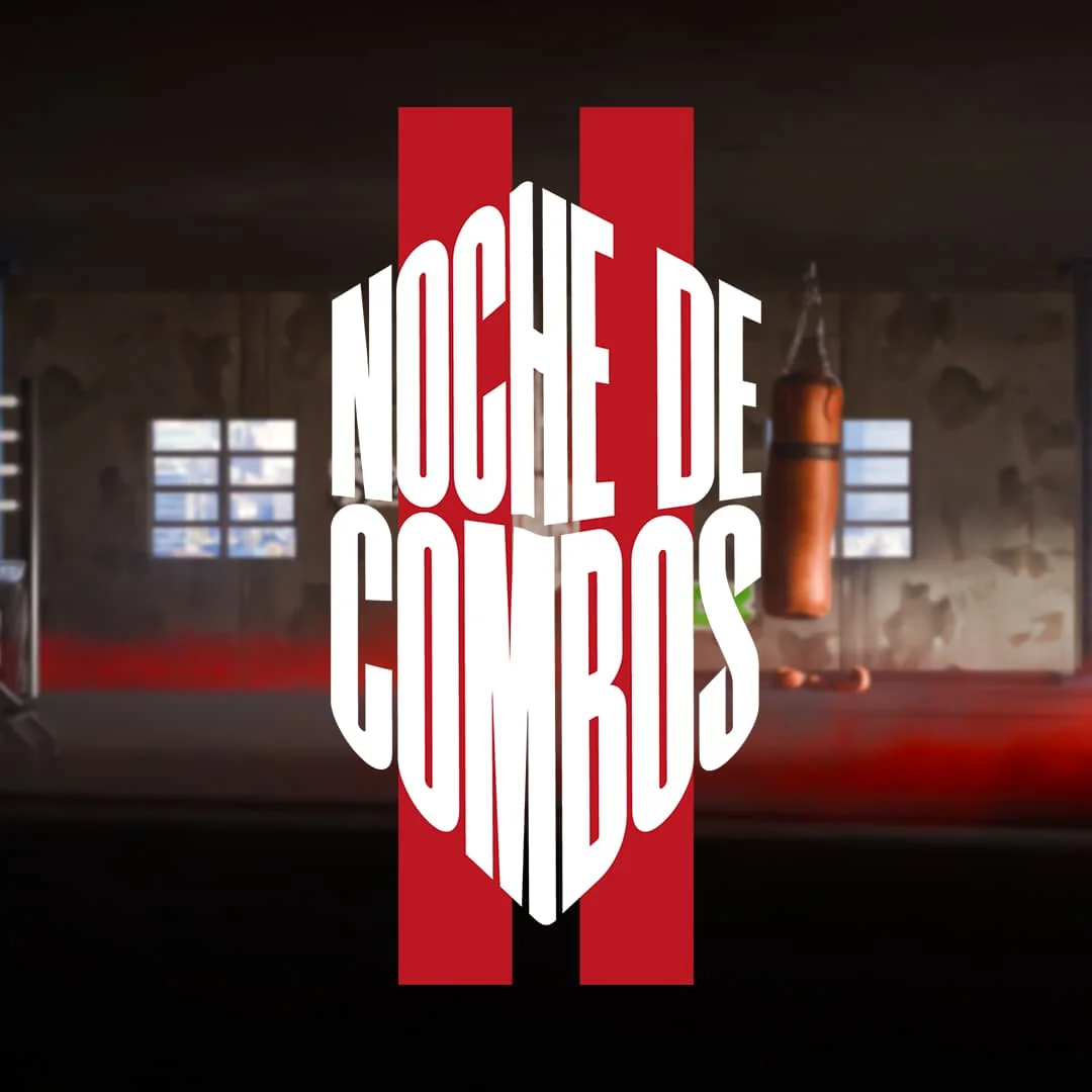 Noche de Combos title artwork over a boxing gym scene
